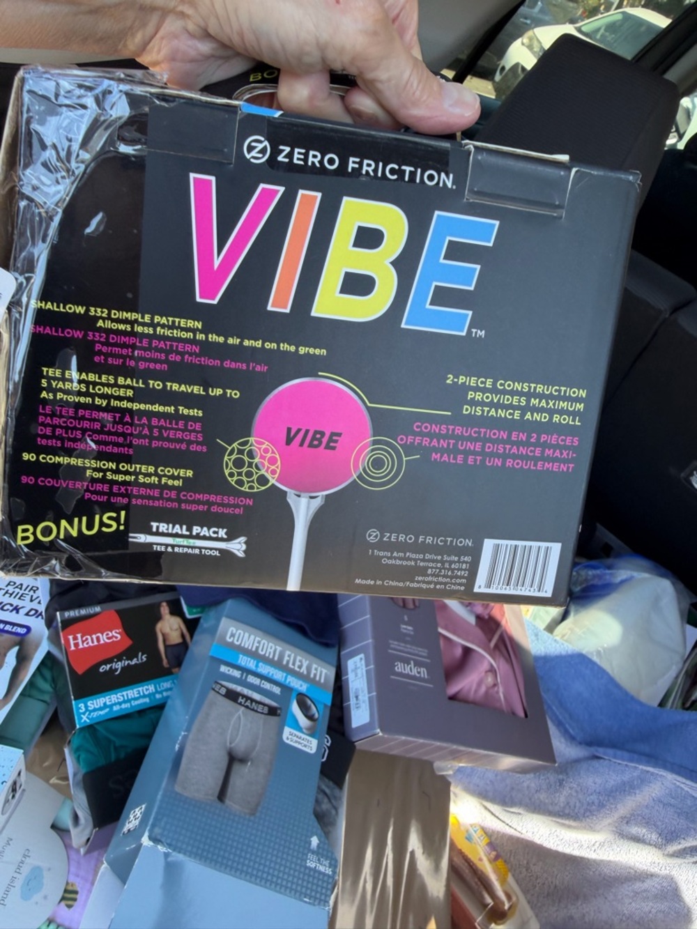 Zero Friction VIBE Golf Balls - Pink 25 balls in the box open box